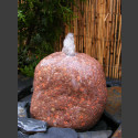 Pierre à fontaine de jardin rocher de granite rouge 20cm