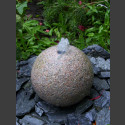 Boule de Fontaine complet en granite rouge 20cm