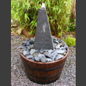 Complet Fontaine Colonne ardoise gris-noir 50cm