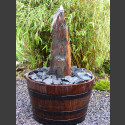 Complet Fontaine Colonne ardoise gris-brun 65cm