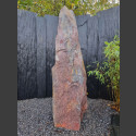 Monolith Schiste rouge-coloré 162cm de haut
