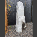 Marbre Monolith blanc-gris 82cm de haut