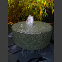 Fontaine de Jardin complet Meule granite noir 30cm