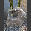 Sculpture en marbre gris-blanche 60cm de haut