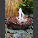 Fontaine de jet d'eau moussant halogène lave