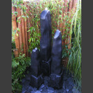 Fontaine complet Trimeteori marbre noir poli 150cm