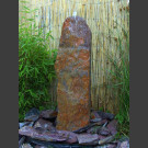 Fontaine Monolith schiste rouge coloré 75cm