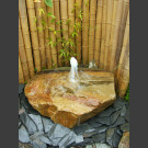 Fontaine de jet d'eau moussant gres beige