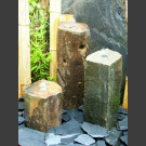 Fontaine Set Triolithes Basalte 50cm
