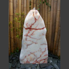Ice Monolithe marbre blanc-rose poncè 100cm