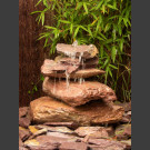 Cascade á fontaine de jardin rouge 5 pièces