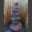 Fontaine de jardin complet Cairn en lave 7 pièces