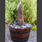 Complet Fontaine Colonne ardoise gris-brun 65cm