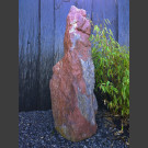 Monolith Schiste rouge-coloré 122cm de haut