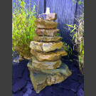 Cascade á fontaine de jardin grès beige 85cm