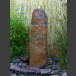 Fontaine Monolith schiste rouge coloré 75cm