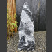 Alaska Marbre Monolith noir-blanc 73cm de haut