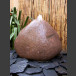 Pierre à fontaine de jardin rocher de granite rouge 45cm
