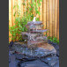 Cascade fontaine de jardin complet noir-rouge 7 pièces