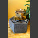 Fontaine d’intérieur set Cascade grès beige en bassin de granit hexagonal