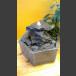 Fontaine d’intérieur set Cascade gris-noire en bassin de granit hexagonal