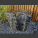 Bois pétrifié noir 55cm