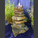 Cascade á fontaine de jardin grès beige 85cm