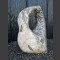 Sculpture en marbre gris-blanche 79cm de haut