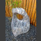 Sculpture en marbre gris-blanche 65cm de haut