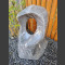 Sculpture en marbre gris-blanche 71cm de haut