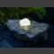 Fontaine de granite belge avec rotative boule en verre 10cm