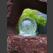Fontaine en Lave percée avec rotative boule en verre 15cm