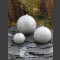 Boule de Fontaine complet Trio granite gris 40/30/20cm1