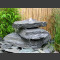 Cascade fontaine de jardin complet ardoise bleu-vert 3 pièces