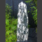 Fontaine Monolithe Marbre vert blanc 90cm