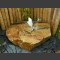 Fontaine de jet d'eau moussant gres beige2