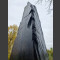 Pierre Solitäre Schiste noir-coloré 124cm de haut