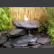 Cascade fontaine de jardin gris-noir 3 pièces