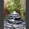 Cascade fontaine de jardin complet ardoise gris-noir 5 pièces