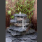Cascade fontaine de jardin gris-noir 7 pièces
