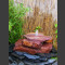 Cascade fontaine de jardin complet grès rouge 3 pièces