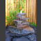 Cascade fontaine de jardin complet ardoise noir-rouge 7 pièces1