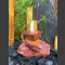 Cascade fontaine de jardin grès rouge 3 pièces1