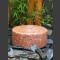 Fontaine de Jardin complet Meule granite rouge 30cm1