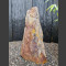 Monolith Schiste rouge-coloré 81cm de haut