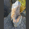 Monolith Schiste gris-brun 79cm de haut