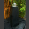  Fontaine schiste gris-noir  avec rotative boule en verre 10cm