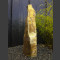 Pierre naturelle Colonne de basalte jaune-noir 105cm