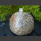 Fontaine de jardin complet gris rocher de nordique granite 30cm