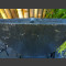 Fontaine set complet Mur d'eau de schiste noir 100cm